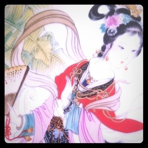 Hand painted Geisha Girl.